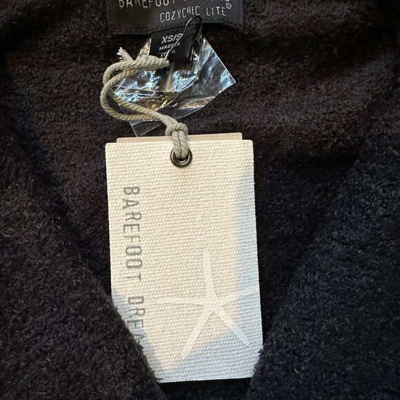 Barefoot Dreams Cozy Chic Lite,  black cardigan,  size xs/s - Picture 2 of 3